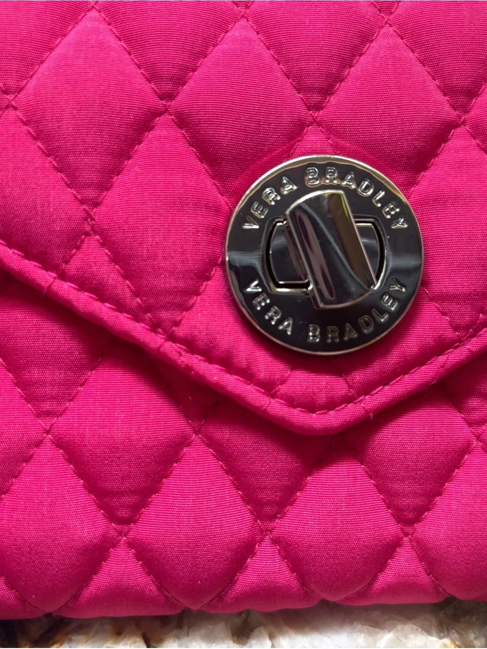 Vera Bradley compact quilted